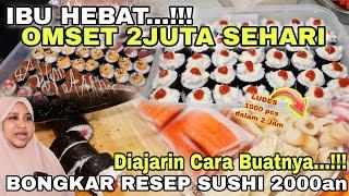 IBU CERDAS INOVASI JAJANAN JEPANG  IDE USAHA UNIK MINIM PESAING  TUTORIAL MEMBUAT SUSHI KEKINIAN