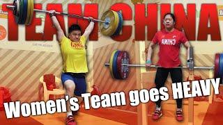 Chinese Womens Team goes HEAVY｜150kg Clean&Jerk by Wang Zhouyu