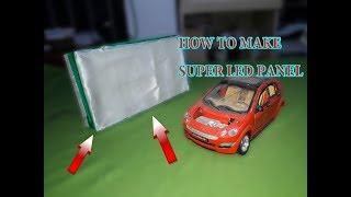 How to make a super bright LED light panel for video work etc