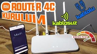 Mi Router 4C Kurulum  Kablosuz - Kablolu Hız Testleri  Mi Wifi Uygulaması Kullanımı