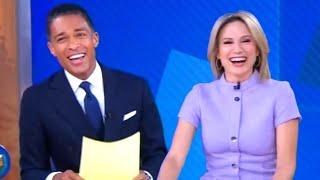 GMA Co-Hosts T.J. Holmes and Amy Robach Joke About GREAT WEEK