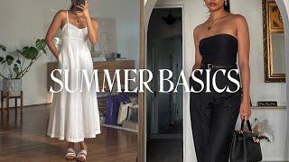 HOW TO BUILD A SUMMER WARDROBE WITH BASICS