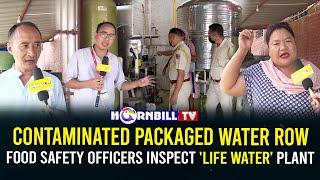 CONTAMINATED PACKAGED WATER ROW FOOD SAFETY OFFICERS INSPECT LIFE WATER PLANT