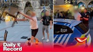 Euro 2024 Fight breaks out in Munich ahead of Scotlands opener against Germany on Friday
