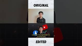 original vs edited #shorts #videoediting #capcut