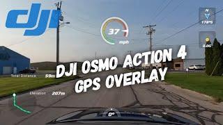 DJI Osmo Action 4 GPS Overlay  GPS Bracelet first use