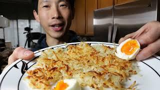 10 Minute Meal Crispy Hash Browns w Perfect Soft Boil Eggs