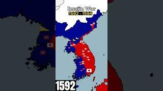 MAPPING The Imujin War Japanese vs Korea + Ming #shorts