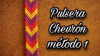 Pulsera Chevrón método 1