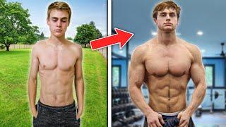 My Skinny To Muscular Natural Body Transformation Dylan McKnight 18-22