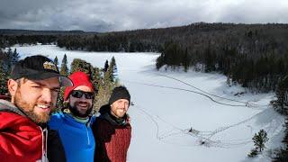 3 Days 3 Dudes Winter Camping & Brook Trout Ice Fishing