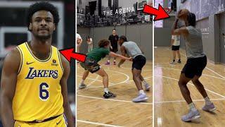 Bronny James Practice After He Officially Drafted To The Los Angeles Lakers