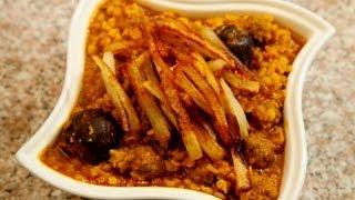 Khoresht Gheymeh or gheimeh split yellow peas stew recipe