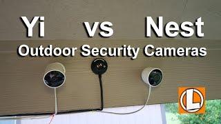 Nest Outdoor Cam vs Yi Outdoor  Camera - Comparison of price features video subscription issues