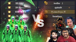 Green Criminal Squad Vs Munna Bhai Ajju Bhai Amit Bhai & Romeo - Munna Bhai Gaming- Free Fire Hindi