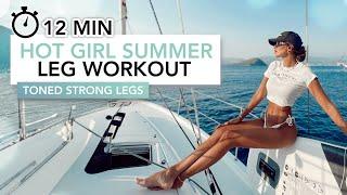 12 MIN HOT GIRL SUMMER LEGS WORKOUT  Get Toned Lean Legs Fast Results  No Bulk  Eylem Abaci