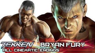 BRYAN FURY - All Cinematic Endings in TEKKEN Series 1997-2017