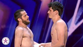 NAKED MEN Do the Towel Dance on Got Talent