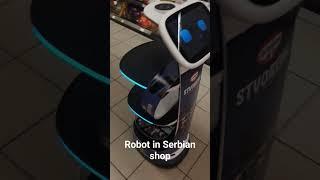 Robot in Serbian shop