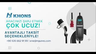 KHONS ile aracınızı Şarj Etmek ÇOK UCUZ