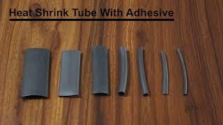 How to use a heat shrink tube with adhesive.