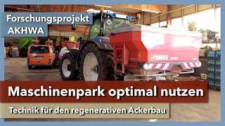 Maschinenpark für den regenerativen Ackerbau  Oliver Jung  Projekt AKHWA  2023