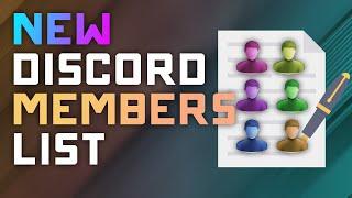 New Discord SERVER MEMBERS Management Page - Sort Prune and Manage Server Members Fast