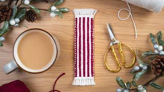 EASY Vertical Stripe Woven Bookmark beginner friendly