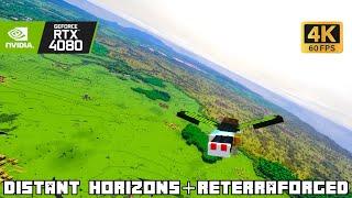 w Overhauled Biome mod  Exploring with Distant Horizons + ReTerraForged