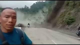 Dhoom 4 is Back  Close Call by landslide ️ Biker Risk his Life 