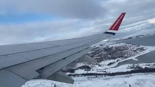 Kirkenes Airport Høybuktmoen to Tromsø 1406. 1st March 2023