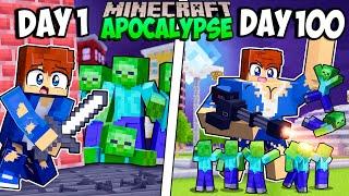 I Survived 100 Days in a ZOMBIE APOCALYPSE in Minecraft