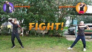 Бой из игры Shadow Fight 2 в реальной жизни feat. MastoBatFight from Shadow Fight 2 in real life