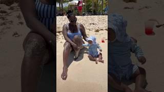 Beach and Pool Day in Paradise #cutebaby #travel #fyp #enjoy #family #love #vibes
