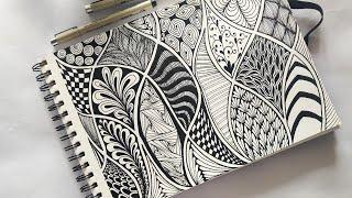Zentangle art  Doodle patterns  Zen-doodle
