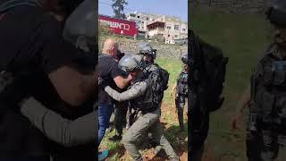 Israeli soldiers attack former Knesset speaker and disperse solidarity visitors in Huwwara