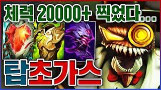 체력 20000+ 찍었습니다ㅋㅋㅋ세계 신기록 달성 레전드ㅋㅋㅋㅋ스택 10단계 탑 초가스