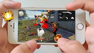 Iphone 5s Free Fire Gameplay ️Settings Free Fire max HUD+DPI+ MACRO 1 gb ramPart-1