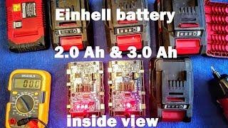 Einhell battery inside view