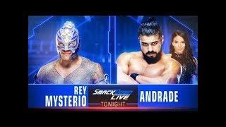 wwe Rey Mysterio vs Andrade Almas at smackdown 15 january 2019