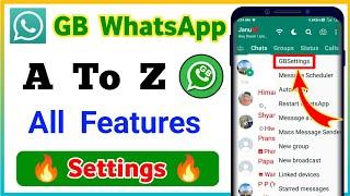 GB WhatsApp A to Z Settings In Hindi  gb whatsapp new settings 2023  gb whatsapp new update