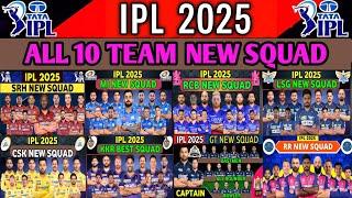 IPL 2025 All Teams New Squad  IPL 2025 All 10 Team Squad  TATA IPL 2025 All Teams Final Squad 2025