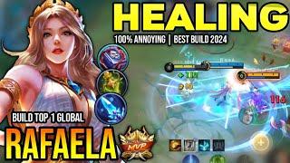 RAFAELA BEST BUILD 2024  BUILD TOP GLOBAL RAFAELA GAMEPLAY  MOBILE LEGENDS