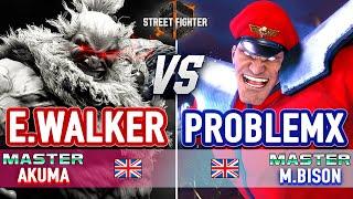 SF6  Ending Walker Akuma vs ProblemX M.Bison  SF6 High Level Gameplay