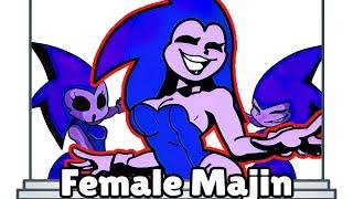 Friday Night Funkin Majin Female  VS Sonic.Exe EXEternal  Cute Majin Sonic Genderswap FNF Mod