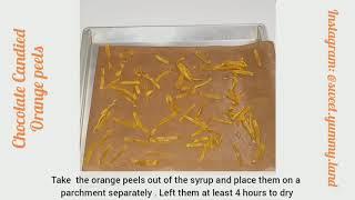 پوست پرتقال شکلاتی chocolate candied orange peels