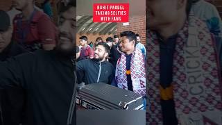 Rohit Paudel selfie moments with his fans at Airport #ytshorts #shorts #cricket