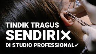 Tindik Tragus Sendiri  Tindik Tragus di Studio Professional ️