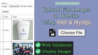 How To Upload Image Into MySQL Database & Display It Using PHP With Validation  PHP & MySQL