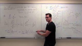 Calculus 2 Lecture 9.7  Power Series Calculus of Power Series Ratio Test for Int. of Convergence